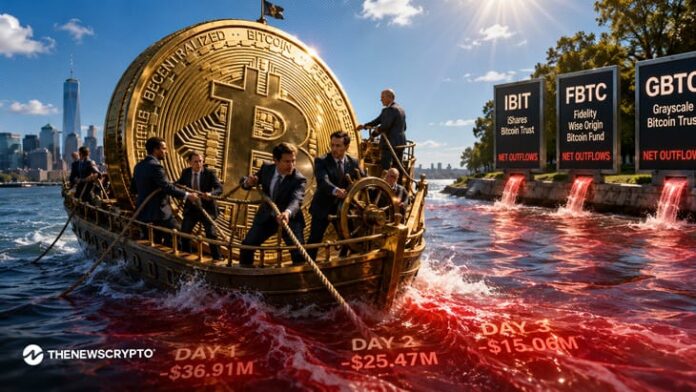 <p></p>
<ul class="wp-block-list">
<li><strong>There has been a net withdrawal of more than $5 billion from these ETFs in only four weeks.</strong></li>
<li><strong>The US spot Bitcoin ETF witnessed $77.44M worth of outflows on June 9, adding to the ongoing streak of outflows.</strong></li>
</ul>
<p>Understand why investors no longer like Bitcoin spot ETFs. As of June 9th, the eleven spot ETFs’ combined net assets were at $77.58 billion. That was the level in early November 2024, just after President Trump’s victory. The US spot Bitcoin ETF witnessed $77.44M worth of outflows on June 9, adding to the ongoing streak of outflows.</p>
<figure class="wp-block-image size-large"></figure>
<p>This is not to discount the growth of the ETFs over the course of the nineteen months. Bitcoin and ETF assets were propelled higher by the expectation that Trump will fulfill his campaign pledge of more accommodating crypto regulation. Within a week of this election triumph, total net assets surpassed $90 billion and reached a record high of $169.54 billion in October 2025.</p>
<h3 class="wp-block-heading" id="h-inflation-fears-and-ai-boom">Inflation Fears and AI Boom</h3>
<p>Even though the Trump administration discontinued some high-profile enforcement cases by the Securities and Exchange Commission (SEC), these advantages made after the election have now been eroded. The United States has set aside a strategic bitcoin reserve, and in Washington, the Digital Asset Market Clarity Act is making progress toward its goals of defining the scope of authority for the <a href="http://SEC.gov" data-wpel-link="external" target="_blank" rel="follow noopener">SEC</a> and the <a href="https://thenewscrypto.com/us-cftc-backs-kalshi-in-ohio-prediction-market-clash/" data-wpel-link="internal">CFTC</a> and providing the sector with more legitimacy.</p>
<p>So, even if regulations are more favorable than they have ever been, investors are fleeing, causing the net assets to fall.<br>There has been a net withdrawal of more than $5 billion from these ETFs in only four weeks.</p>
<p>After reaching an all-time high of $62.77 billion in October 2025—when bitcoin was at its peak—the cumulative net inflows have since dropped over $9 billion to $53.77 billion, their lowest point since August of last year. Recent withdrawals from the ETFs have been attributed by analysts to macro reasons, namely high inflation and also funds moving towards AI investments.</p>
<p><strong>Highlighted Crypto News Today:</strong></p>
<p><a href="https://thenewscrypto.com/japans-banking-giants-unite-for-yen-stablecoin-launch/" data-wpel-link="internal">Japan’s Banking Giants Unite for Yen Stablecoin Launch</a></p>
<br>